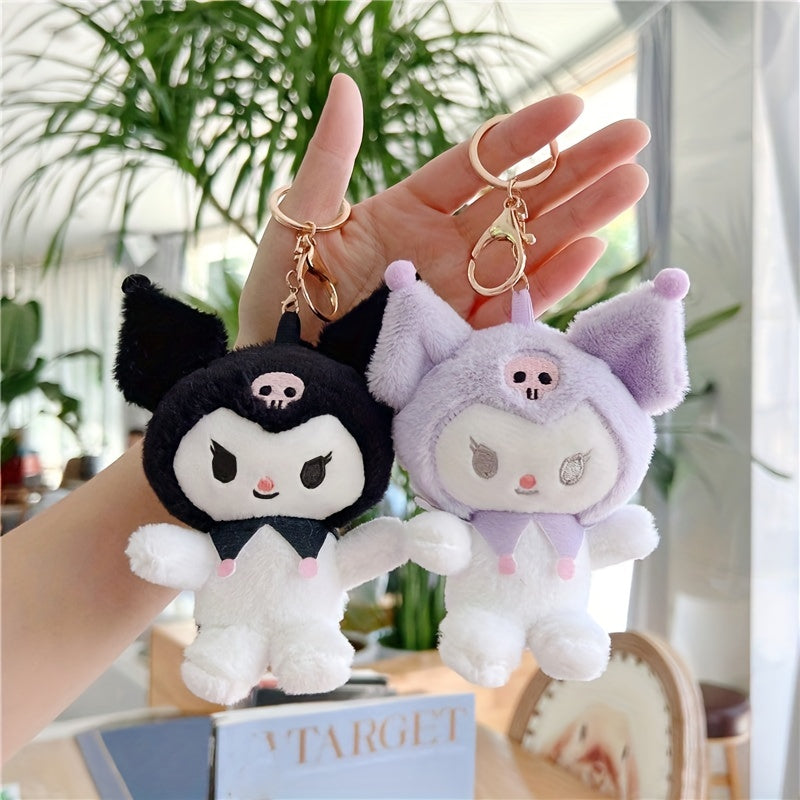Devil Plush Keychain Stuffed Cartoon Doll Kids Bag Pendant Halloween Decor