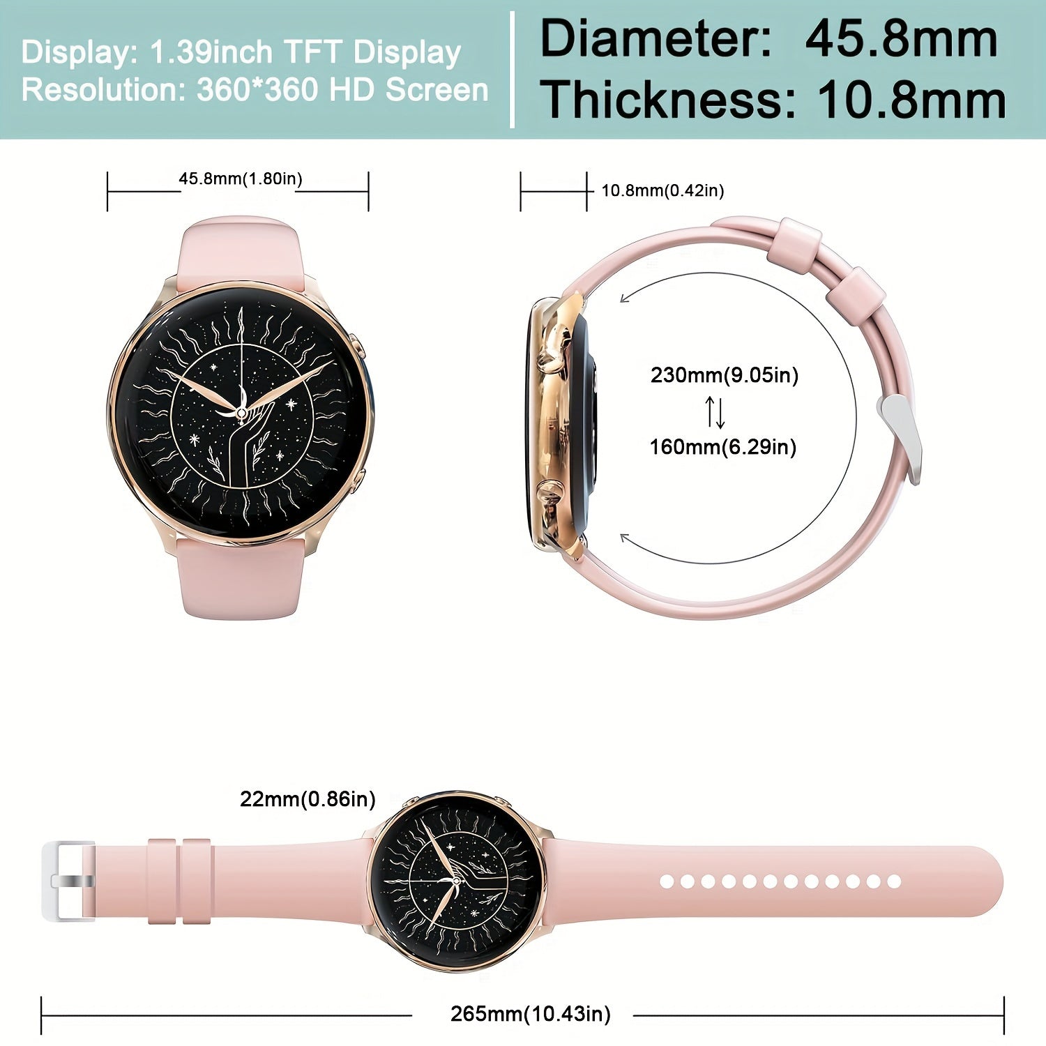Little Meatball Women's Smartwatch with Call