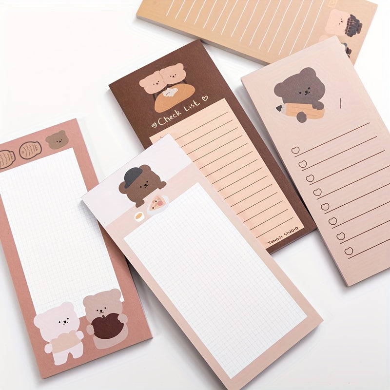 Cookie Bear Tearable Portable Note Book 50 Sheets