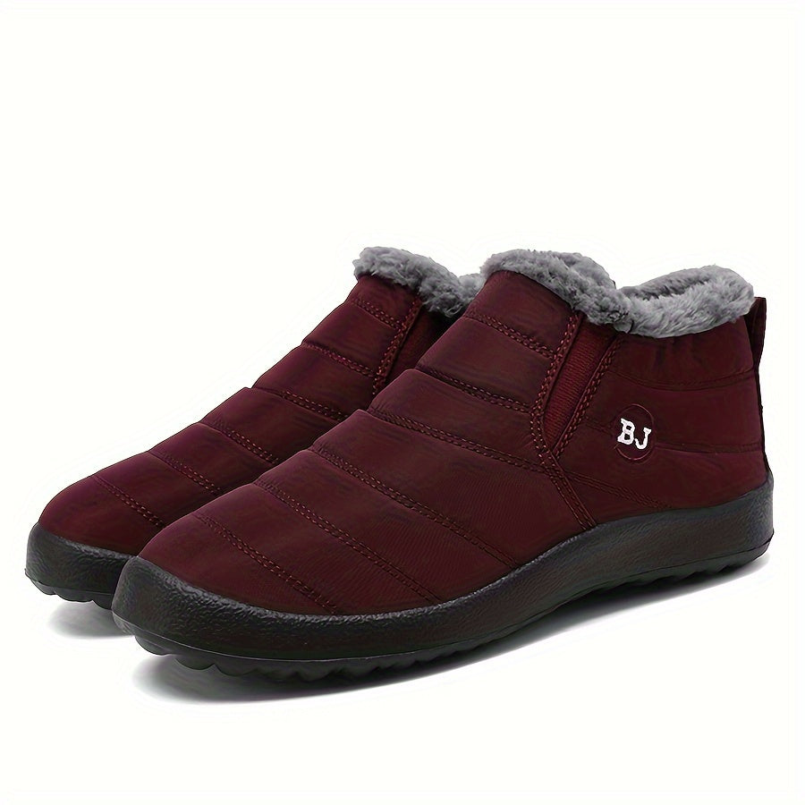 Plush Lined Thermal Furry Snow Boots