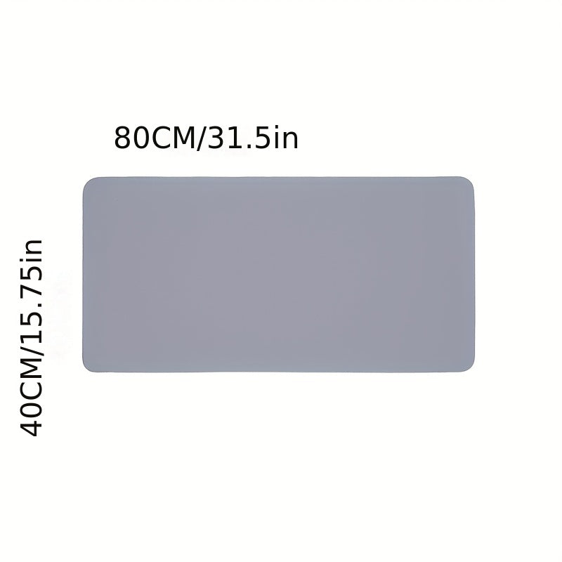 Double Sided Faux Leather Mouse Pad Anti Slip Durable 1pc