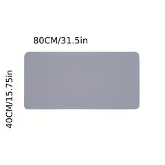 Double Sided Faux Leather Mouse Pad Anti Slip Durable 1pc