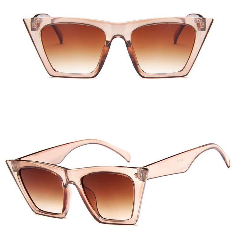 Square Sunglasses Women Unisex Cat Eye Sun Glasses Classic Vintage UV400