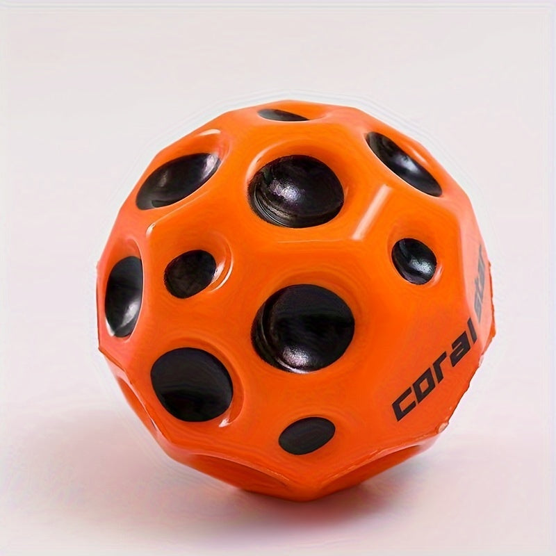 Moon Shape Porous Bouncy Ball High Bouncing Space Ball Sport Training Ball