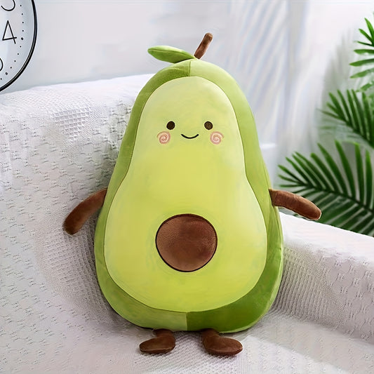 Avocado Plush Toy Stuffed Animal Pillow Soft Polyester Blend Gift for Youngsters