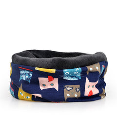 Women Baggy Beanie Hat Stretch Infinity Scarf Head Wrap Cap