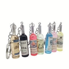 Wine Bottle Key Ring Key Chain for Girls Women Men