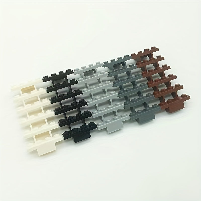 12pcs Staircase & Christmas Scene Building Blocks DIY Kit Mixed Colors