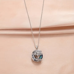 Tree Of Life Crystal Pendant Necklace Banquet Jewelry