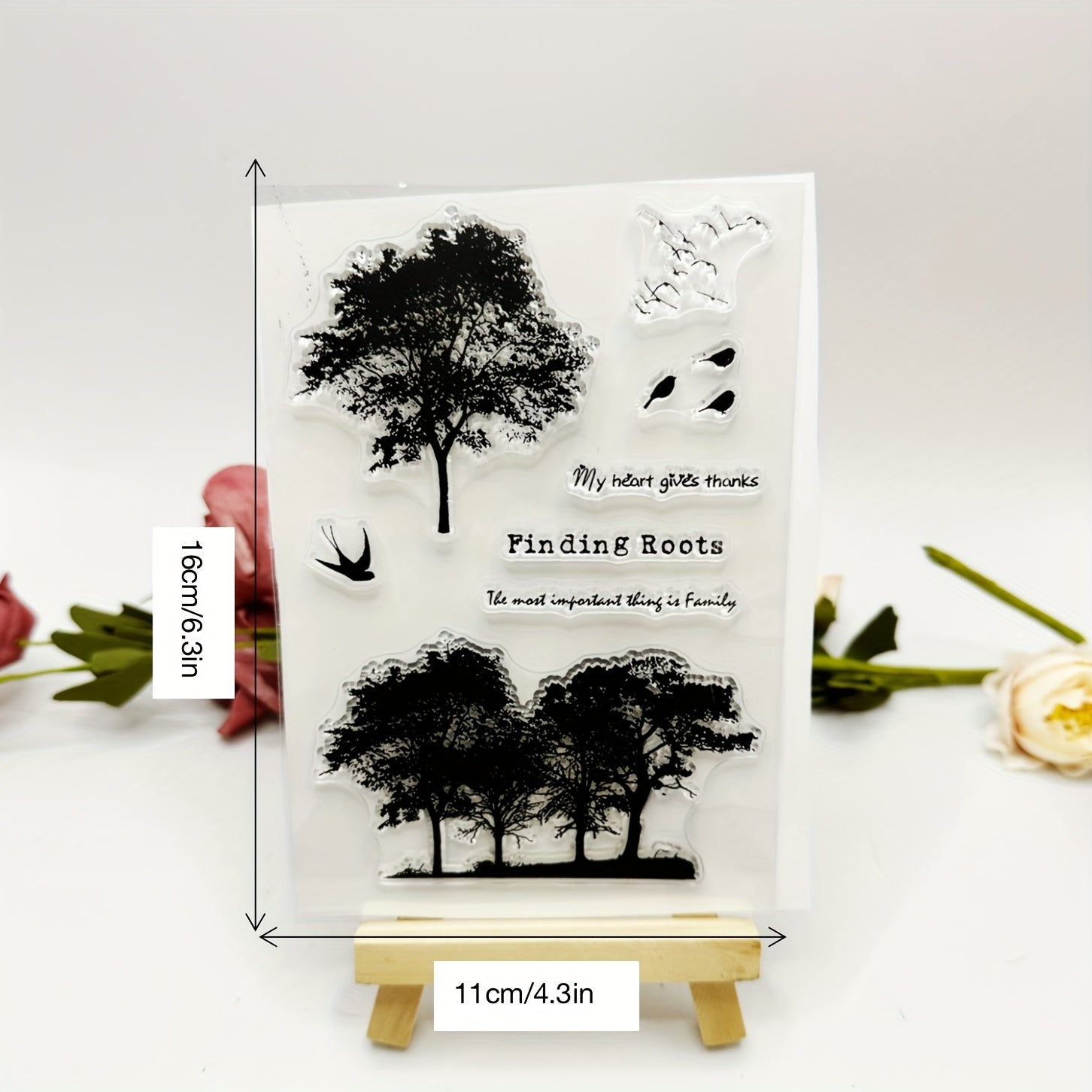 Tree Stamp Printing & Stamping Comic Scrapbook Art