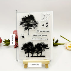 Tree Stamp Printing & Stamping Comic Scrapbook Art