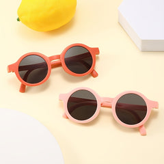 Round Frame Foldable Sunglasses UV Protection Decorative Accessories