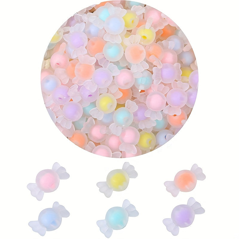 20pcs Acrylic Candy Bow Spacer Beads for DIY Jewelry Making