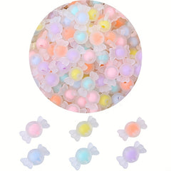 20pcs Acrylic Candy Bow Spacer Beads for DIY Jewelry Making
