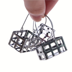 Dollhouse Mini Milk Beverage Scene Metal Shopping Basket