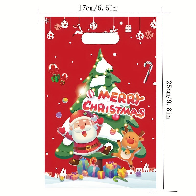 4pcs Christmas Gift Bag Party Candy Cartoon Wrapping Gift Bag
