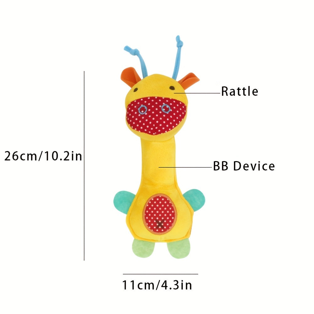 Soft Rattles Baby Toys For Developmental Hand Grip - Plush Newborn Gift