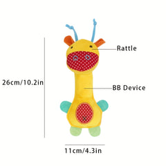 Soft Rattles Baby Toys For Developmental Hand Grip - Plush Newborn Gift