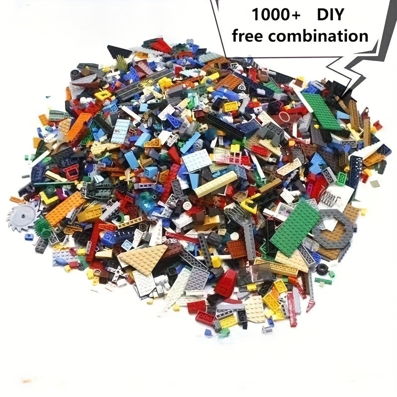 1000 pcs Building Blocks Set with Tech Keys & Unique Shapes