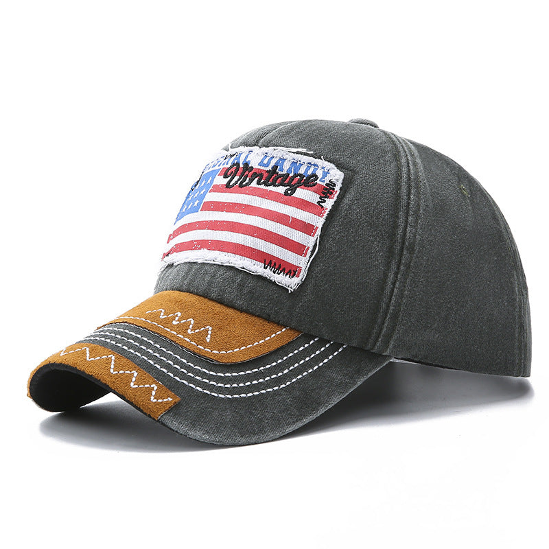 Distressed Baseball Cap Casual Women Denim Cap Unisex Sun Hat