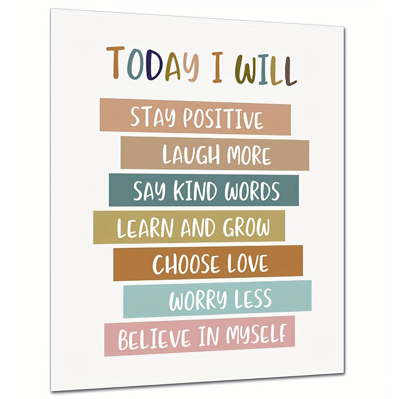 Positive Affirmation Art Print - Boho Nursery Wall Art