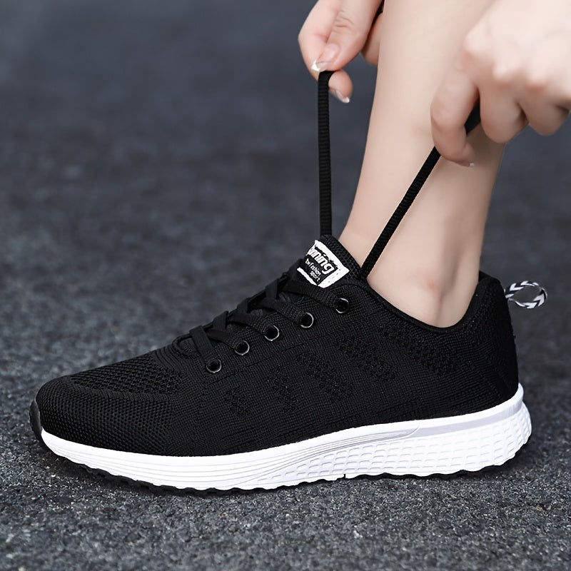 Men's Knit Anti-Skid Lace Up Casual Elevator Shoes