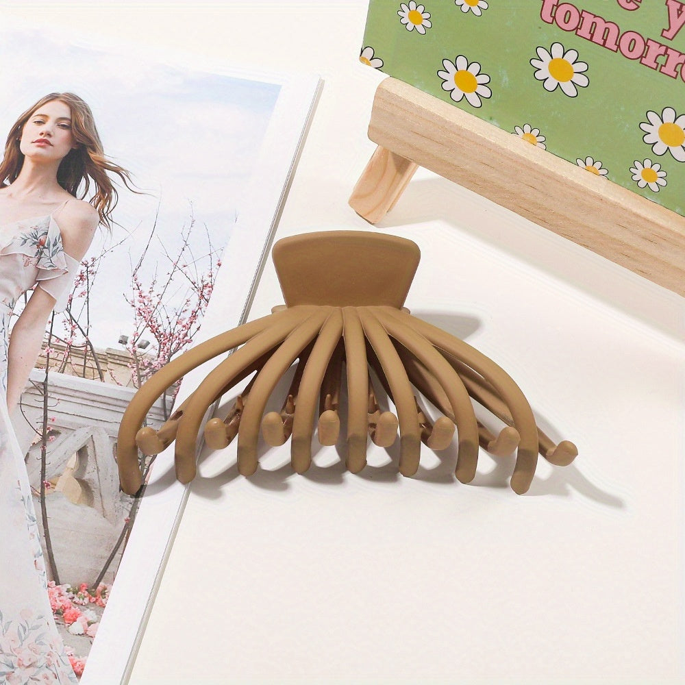 Frosted Hair Claw Style Back Head Hair Clip Non slip Hair Accessories