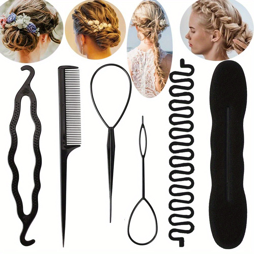 7pcs Hair Braiding Tools Set Hair Styling Accessories For Women