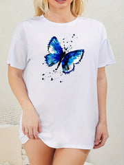  Tie Dye Butterfly Print Lounge Dress
