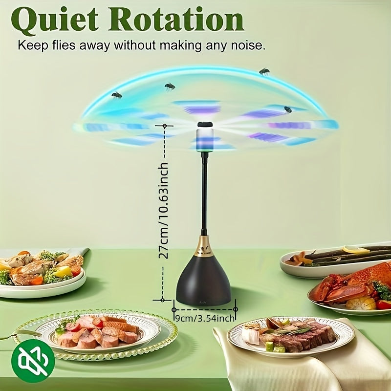 Portable Fly Repellent Fans USB Power Keep Insects Away at BBQs Picnics