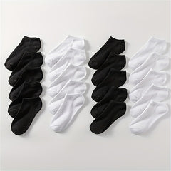 20 Pairs Soft Low Cut Ankle Socks Women's Stockings