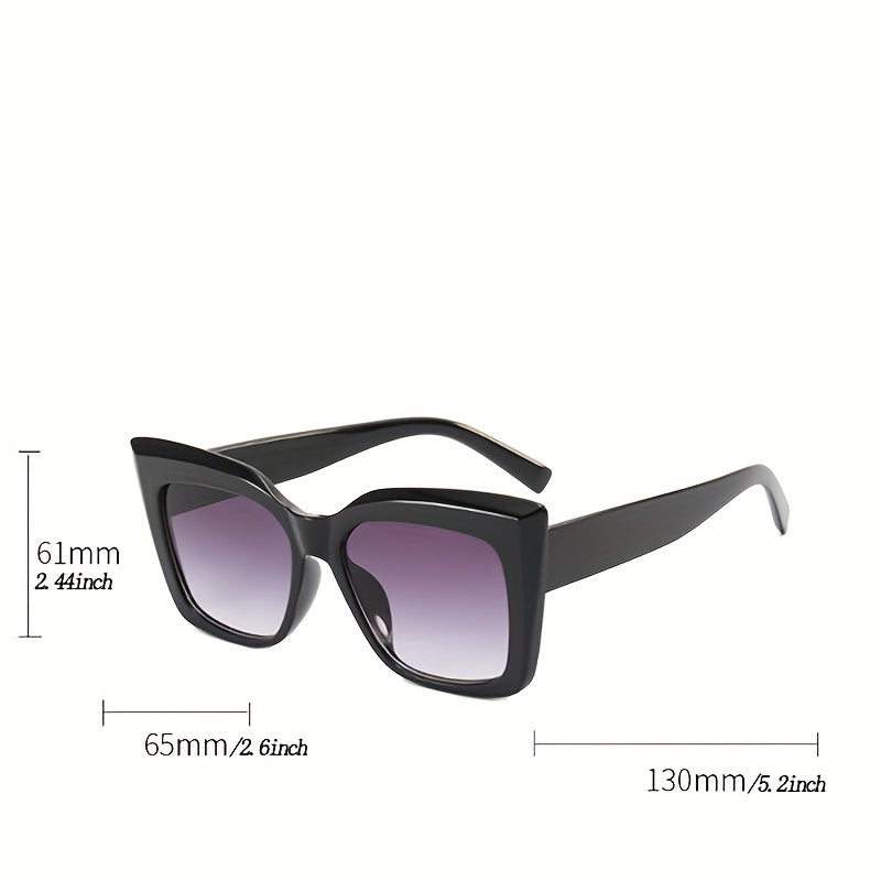 Oversized Cat Eye Sunglasses Women Gradient UV Protection Glasses