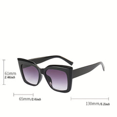 Oversized Cat Eye Sunglasses Women Gradient UV Protection Glasses