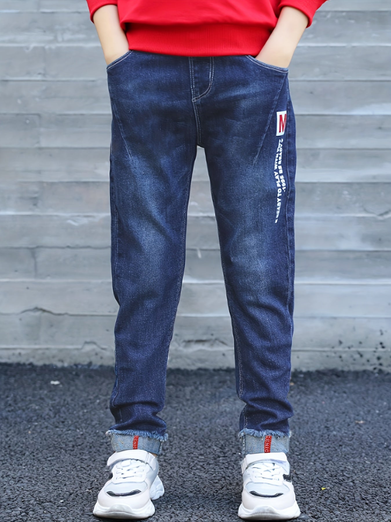 Boys Denim Long Pants With Pocket for Spring & Autumn