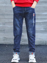 Boys Denim Long Pants With Pocket for Spring & Autumn
