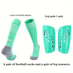 Football Training Leg Socks & Pads Set