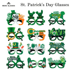 St Patrick's Party Decoration Glasses Clover Elf Green Dwarf Party Photo Props