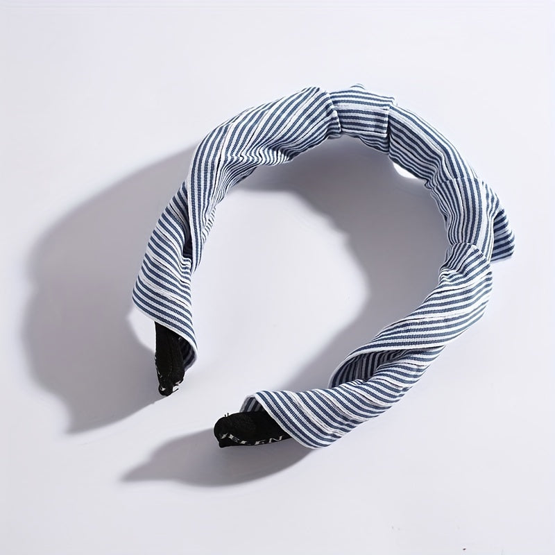 Striped Ponytail Visor Hat Foldable Headband Casual Sun Hats