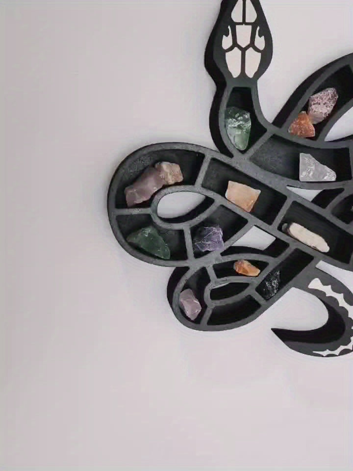 Snake Shape Crystal Stand Serpentine Crystal Storage Rack Display Shelf