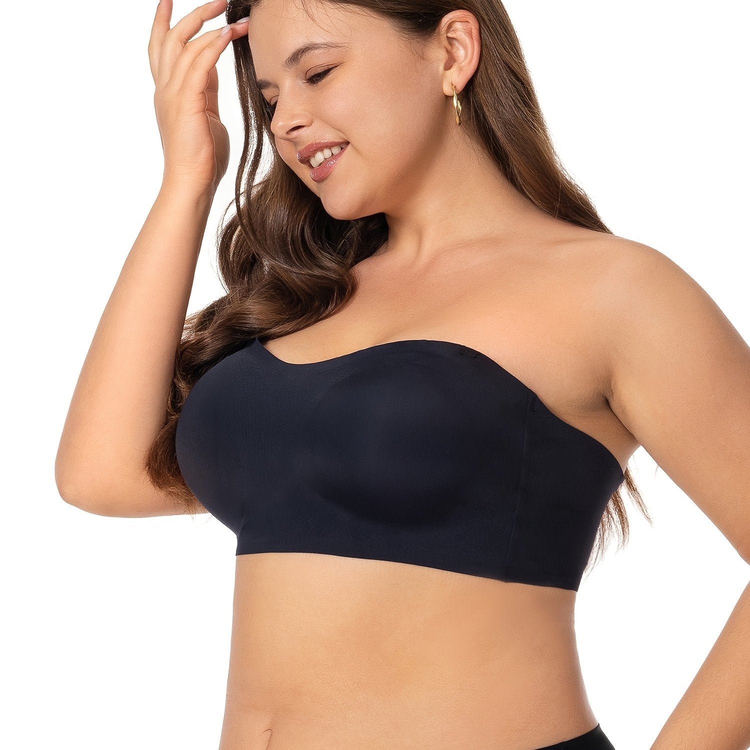  Seamless Strapless Bra Women's Plus Comfortable Lightweight Bra