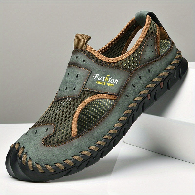 Men's Mesh Hollow Out Sandals Breathable Rubber Sole
