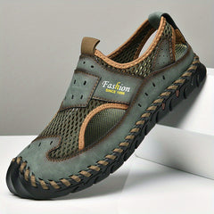 Men's Mesh Hollow Out Sandals Breathable Rubber Sole