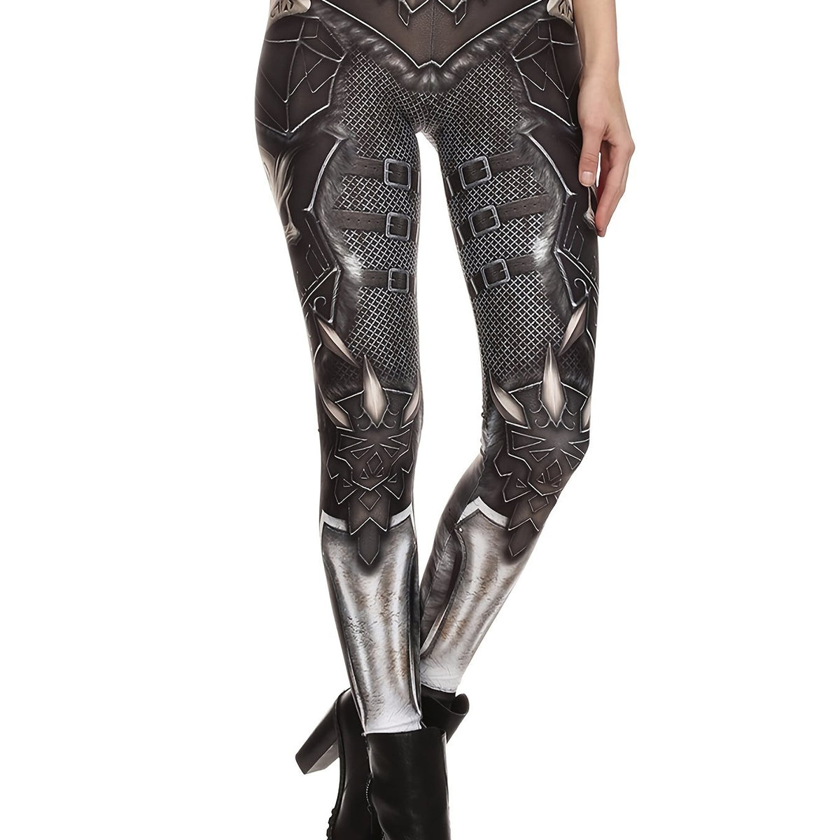 Sexy Digital Print Leggings Casual High Waist Slim Leggings