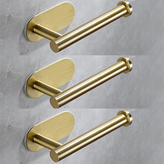 3 Pack Adhesive Toilet Paper Holder Brushed Stainless Steel