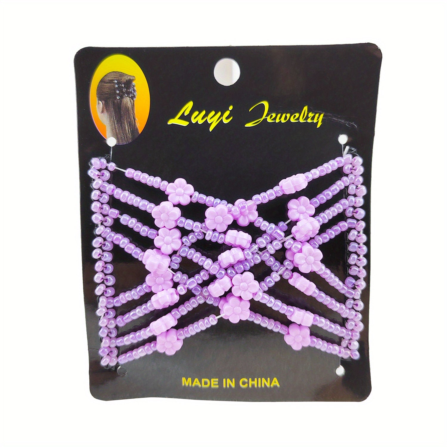Vintage Beaded Hair Comb Clips for Women Girls