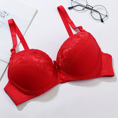 Lace Push Up Bra Comfy & Breathable Bow Tie Intimates Bra