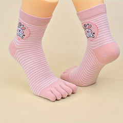 10 Pairs Cartoon Animal Print Socks Women's Stockings