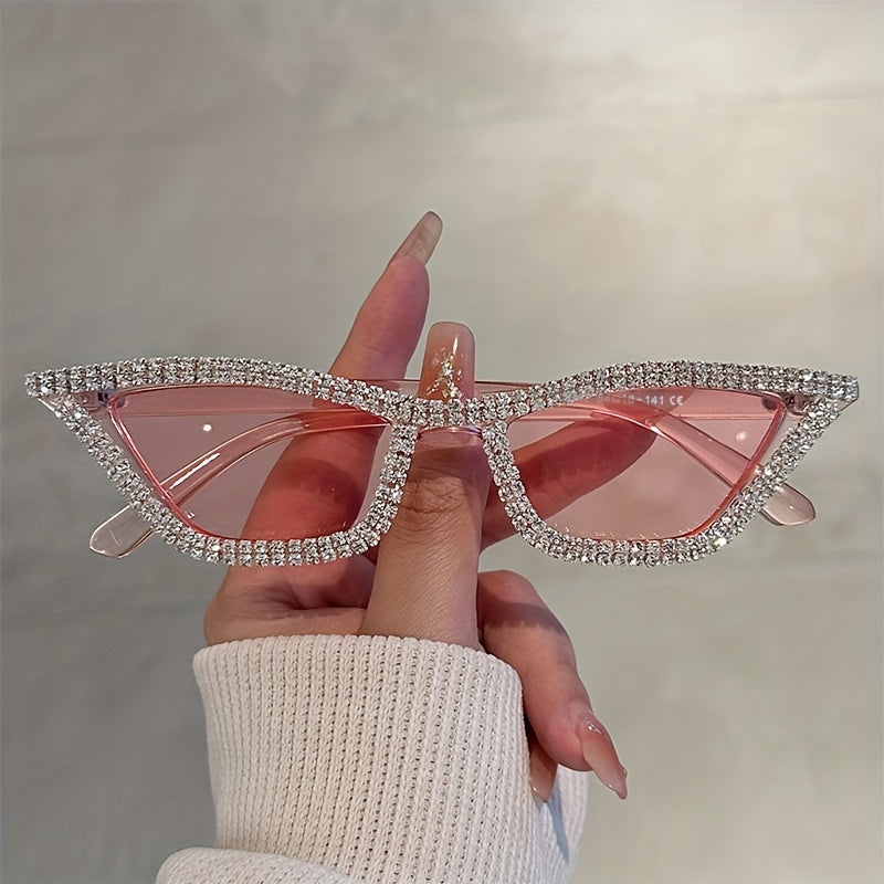 Rhinestone Cat Eye Sunglasses UV400