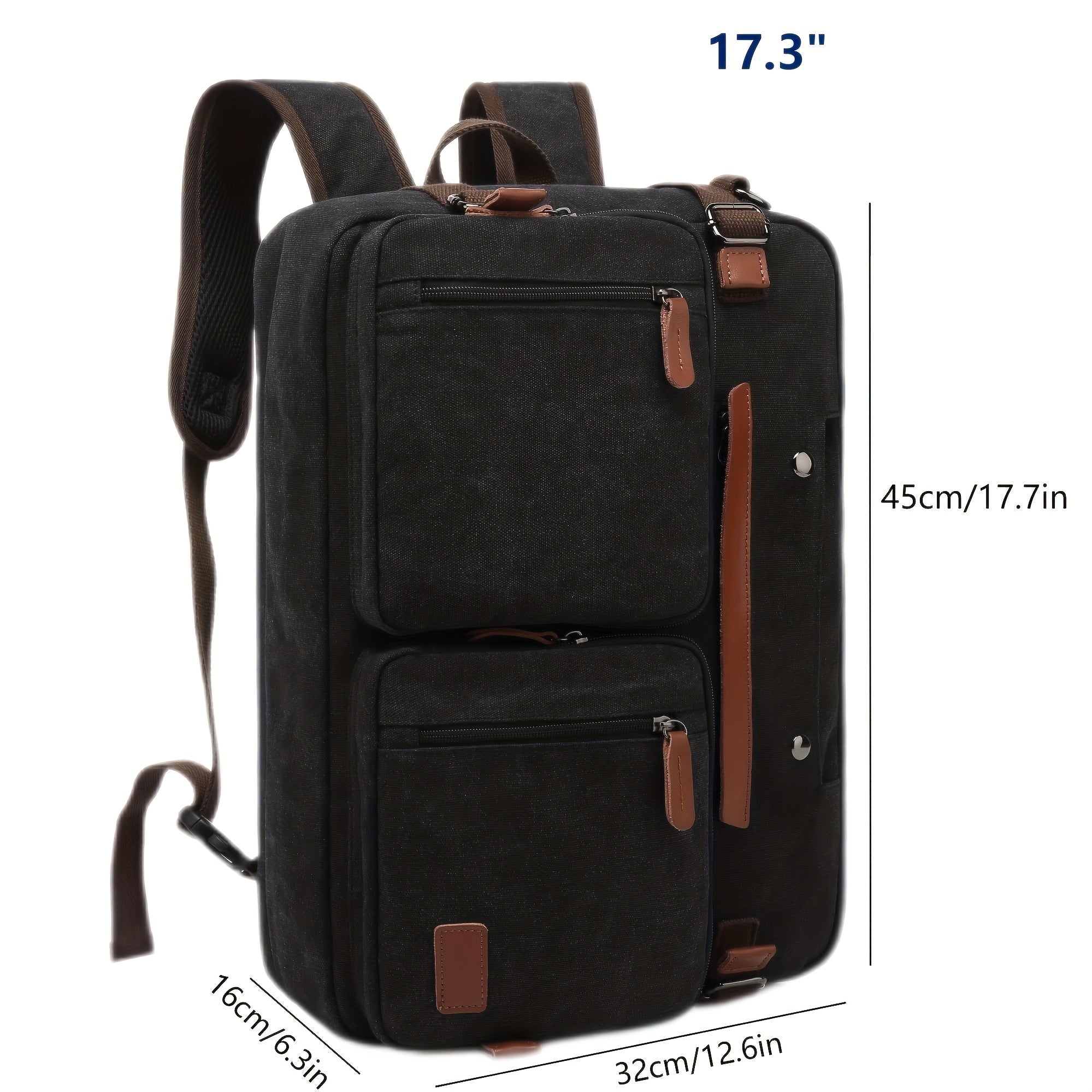 Convertible Laptop Bag Messenger Bag Shoulder Bag