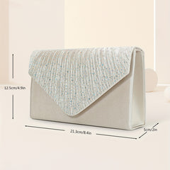 Rhinestone Evening Bag Glitter Clutch Purse For Wedding Party